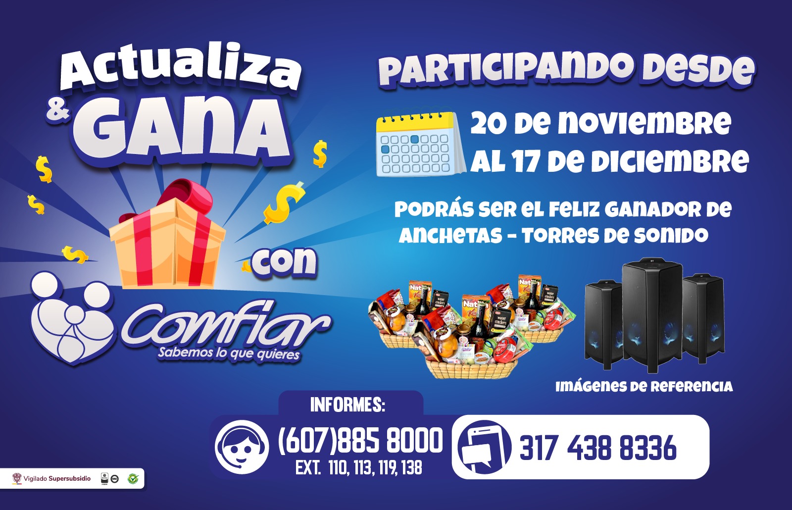 Campaña actualiza y gana con Comfiar