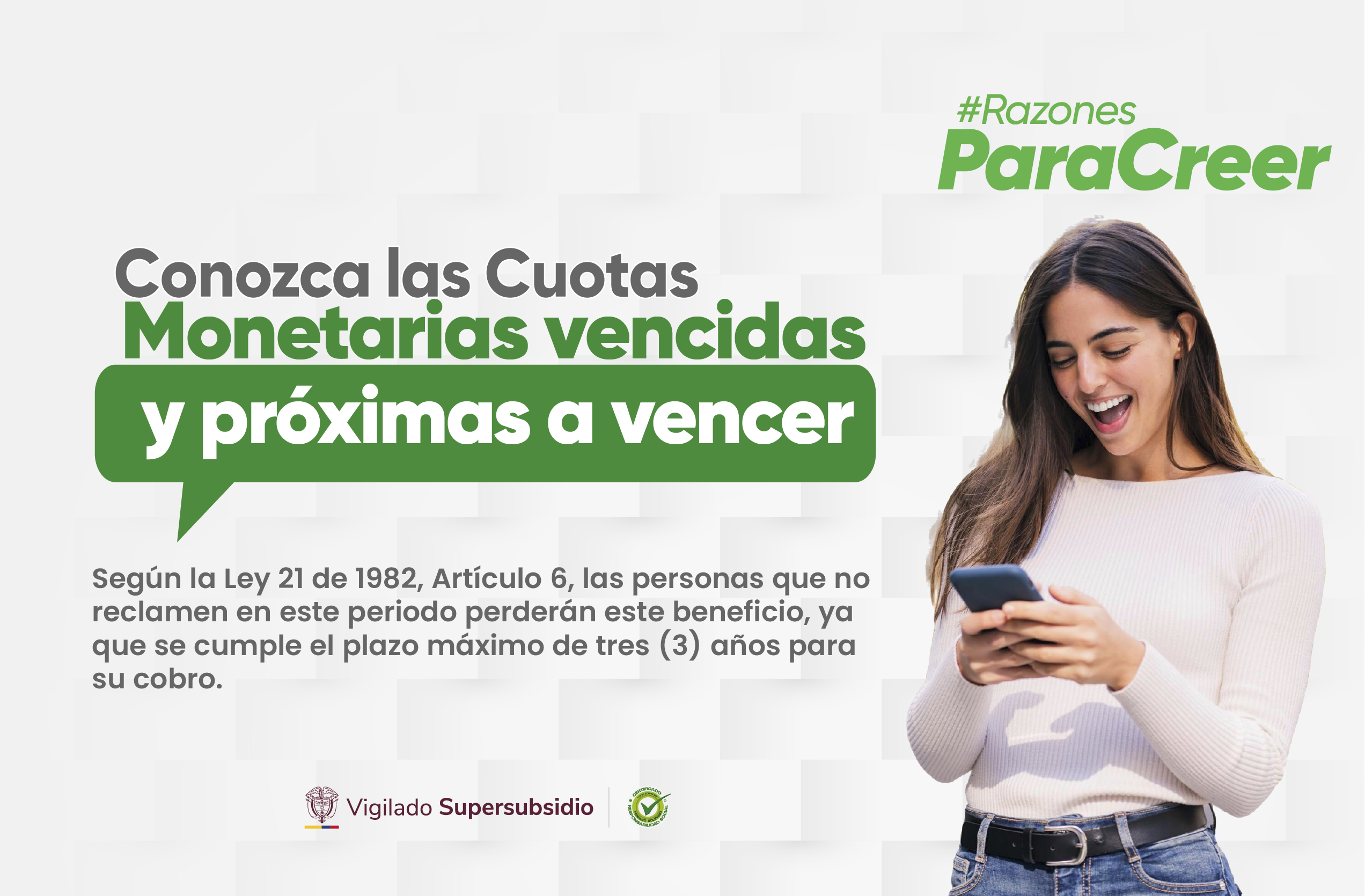 Conozca las cuotas monetarias vencidas y próximas a vencer